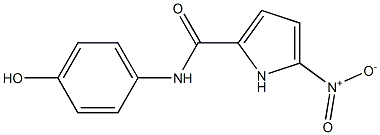 N-(4-hydroxyphenyl)-5-nitro-1H-pyrrole-2-carboxamide 结构式
