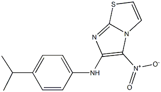 N-(4-isopropylphenyl)-5-nitroimidazo[2,1-b][1,3]thiazol-6-amine 结构式