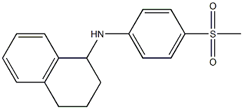 N-(4-methanesulfonylphenyl)-1,2,3,4-tetrahydronaphthalen-1-amine 结构式