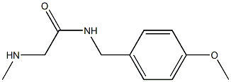 N-(4-methoxybenzyl)-2-(methylamino)acetamide 结构式