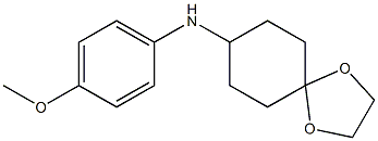 N-(4-methoxyphenyl)-1,4-dioxaspiro[4.5]decan-8-amine 结构式