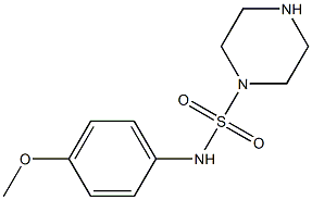 N-(4-methoxyphenyl)piperazine-1-sulfonamide 结构式