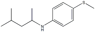 N-(4-methylpentan-2-yl)-4-(methylsulfanyl)aniline 结构式