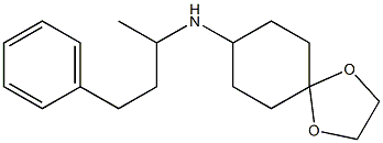 N-(4-phenylbutan-2-yl)-1,4-dioxaspiro[4.5]decan-8-amine 结构式