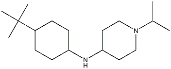 N-(4-tert-butylcyclohexyl)-1-(propan-2-yl)piperidin-4-amine 结构式