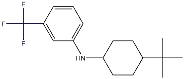 N-(4-tert-butylcyclohexyl)-3-(trifluoromethyl)aniline 结构式