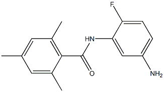 N-(5-amino-2-fluorophenyl)-2,4,6-trimethylbenzamide 结构式