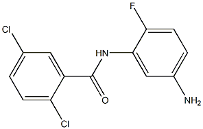 N-(5-amino-2-fluorophenyl)-2,5-dichlorobenzamide 结构式