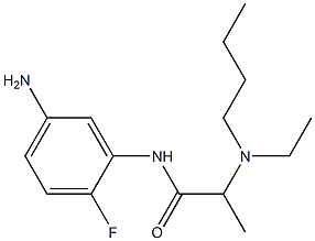 N-(5-amino-2-fluorophenyl)-2-[butyl(ethyl)amino]propanamide 结构式