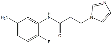 N-(5-amino-2-fluorophenyl)-3-(1H-imidazol-1-yl)propanamide 结构式