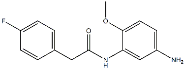 N-(5-amino-2-methoxyphenyl)-2-(4-fluorophenyl)acetamide 结构式
