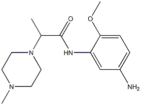 N-(5-amino-2-methoxyphenyl)-2-(4-methylpiperazin-1-yl)propanamide 结构式
