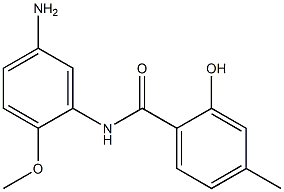 N-(5-amino-2-methoxyphenyl)-2-hydroxy-4-methylbenzamide 结构式