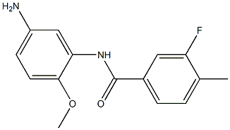 N-(5-amino-2-methoxyphenyl)-3-fluoro-4-methylbenzamide 结构式