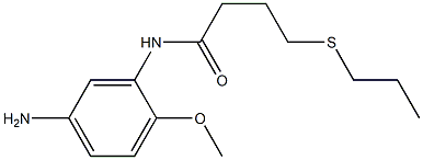 N-(5-amino-2-methoxyphenyl)-4-(propylsulfanyl)butanamide 结构式