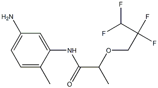 N-(5-amino-2-methylphenyl)-2-(2,2,3,3-tetrafluoropropoxy)propanamide 结构式