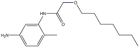 N-(5-amino-2-methylphenyl)-2-(heptyloxy)acetamide 结构式