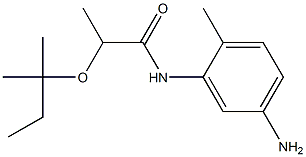 N-(5-amino-2-methylphenyl)-2-[(2-methylbutan-2-yl)oxy]propanamide 结构式