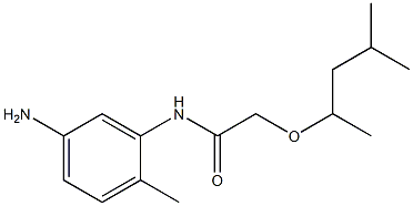 N-(5-amino-2-methylphenyl)-2-[(4-methylpentan-2-yl)oxy]acetamide 结构式