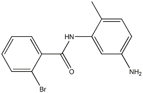 N-(5-amino-2-methylphenyl)-2-bromobenzamide 结构式