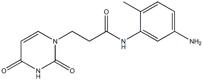 N-(5-amino-2-methylphenyl)-3-(2,4-dioxo-1,2,3,4-tetrahydropyrimidin-1-yl)propanamide 结构式