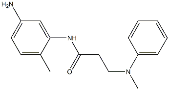 N-(5-amino-2-methylphenyl)-3-[methyl(phenyl)amino]propanamide 结构式