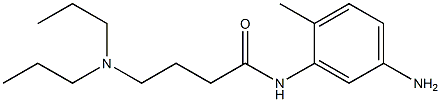 N-(5-amino-2-methylphenyl)-4-(dipropylamino)butanamide 结构式