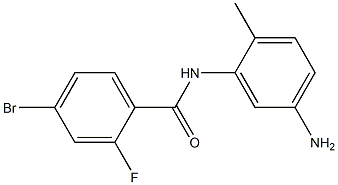 N-(5-amino-2-methylphenyl)-4-bromo-2-fluorobenzamide 结构式