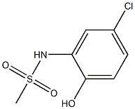 N-(5-chloro-2-hydroxyphenyl)methanesulfonamide 结构式