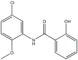 N-(5-chloro-2-methoxyphenyl)-2-hydroxybenzamide 结构式