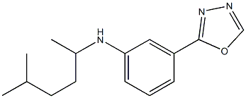 N-(5-methylhexan-2-yl)-3-(1,3,4-oxadiazol-2-yl)aniline 结构式