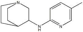 N-(5-methylpyridin-2-yl)-1-azabicyclo[2.2.2]octan-3-amine 结构式