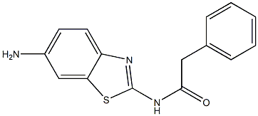 N-(6-amino-1,3-benzothiazol-2-yl)-2-phenylacetamide 结构式