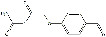 N-(aminocarbonyl)-2-(4-formylphenoxy)acetamide 结构式