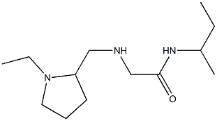 N-(butan-2-yl)-2-{[(1-ethylpyrrolidin-2-yl)methyl]amino}acetamide 结构式