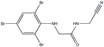 N-(cyanomethyl)-2-[(2,4,6-tribromophenyl)amino]acetamide 结构式