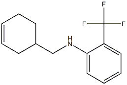 N-(cyclohex-3-en-1-ylmethyl)-2-(trifluoromethyl)aniline 结构式