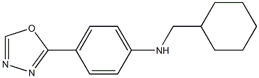 N-(cyclohexylmethyl)-4-(1,3,4-oxadiazol-2-yl)aniline 结构式