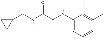 N-(cyclopropylmethyl)-2-[(2,3-dimethylphenyl)amino]acetamide 结构式