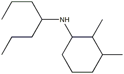 N-(heptan-4-yl)-2,3-dimethylcyclohexan-1-amine 结构式