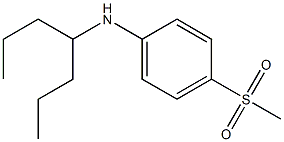 N-(heptan-4-yl)-4-methanesulfonylaniline 结构式
