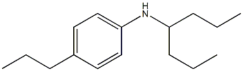 N-(heptan-4-yl)-4-propylaniline 结构式