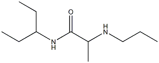 N-(pentan-3-yl)-2-(propylamino)propanamide 结构式