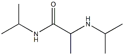 N-(propan-2-yl)-2-(propan-2-ylamino)propanamide 结构式