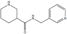 N-(pyridin-3-ylmethyl)piperidine-3-carboxamide 结构式