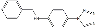 N-(pyridin-4-ylmethyl)-4-(1H-1,2,3,4-tetrazol-1-yl)aniline 结构式