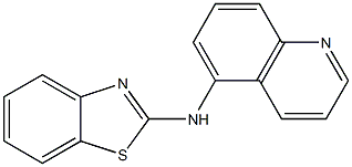 N-(quinolin-5-yl)-1,3-benzothiazol-2-amine 结构式