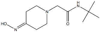 N-(tert-butyl)-2-[4-(hydroxyimino)piperidin-1-yl]acetamide 结构式