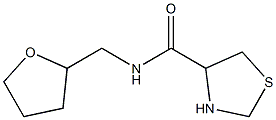 N-(tetrahydrofuran-2-ylmethyl)-1,3-thiazolidine-4-carboxamide 结构式