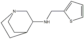 N-(thiophen-2-ylmethyl)-1-azabicyclo[2.2.2]octan-3-amine 结构式